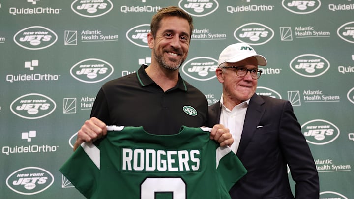 New York Jets Introduce Quarterback Aaron Rodgers