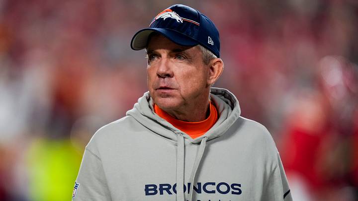 Dec 25, 2025; Kansas City, Missouri, USA; Denver Broncos head coach Sean Payton takes the field prior to a game against the Kansas City Chiefs at GEHA Field at Arrowhead Stadium. Dec 25, 2025; Kansas City, Missouri, USA; Denver Broncos head coach Sean Payton takes the field prior to a game against the Kansas City Chiefs at GEHA Field at Arrowhead Stadium.
