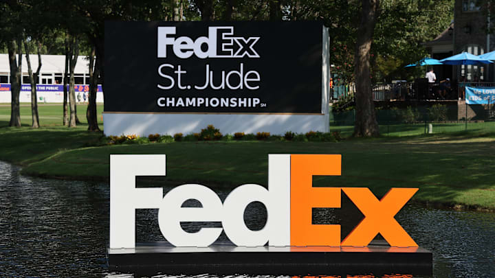 FedEx St. Jude Championship signage at TPC Southwind