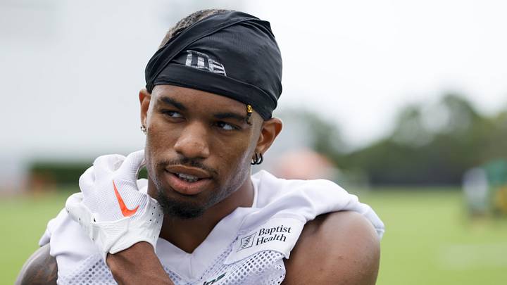 Miami Dolphins wide receiver Erik Ezukanma Miami Dolphins wide receiver Erik Ezukanma