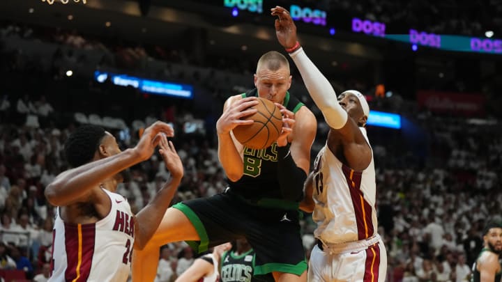 Boston Celtics center Kristaps Porzingis 