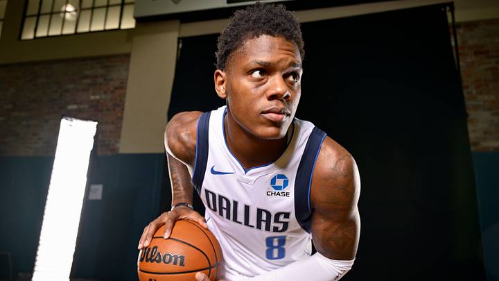Sep 25, 2026; Dallas, TX, USA; Dallas Mavericks guard Marcus Sasser (8) poses for a photo during the Mavericks media day at American Airlines Center. Mandatory Credit: Jerome Miron-Imagn Images Sep 25, 2026; Dallas, TX, USA; Dallas Mavericks guard Marcus Sasser (8) poses for a photo during the Mavericks media day at American Airlines Center. Mandatory Credit: Jerome Miron-Imagn Images