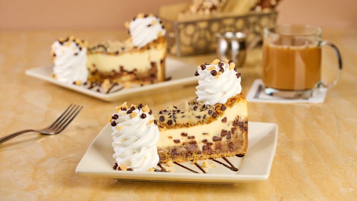 The Cheesecake Factory Announces a NEW Cookie Dough Lover’s Cheesecake with Pecans for National Cheesecake Day, 7/30. Image courtesy of Cheesecake Factory