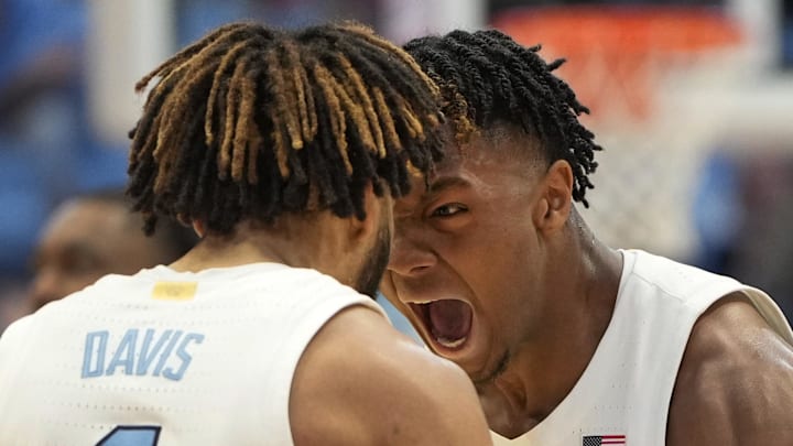 Jan 17, 2024; Chapel Hill, North Carolina, USA;  North Carolina Tar Heels forward Harrison Ingram
