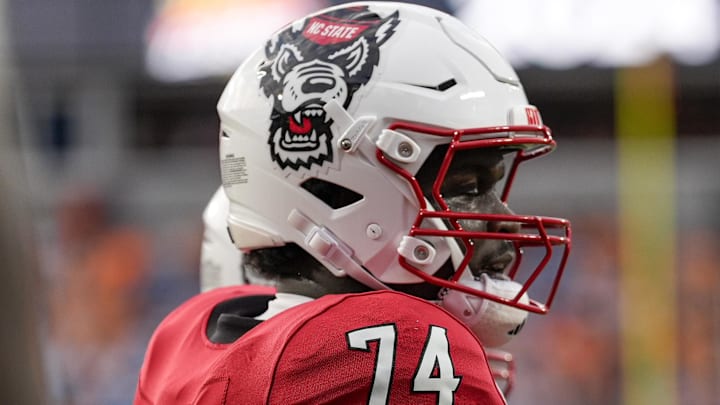 North Carolina State Wolfpack offensive tackle Anthony Belton