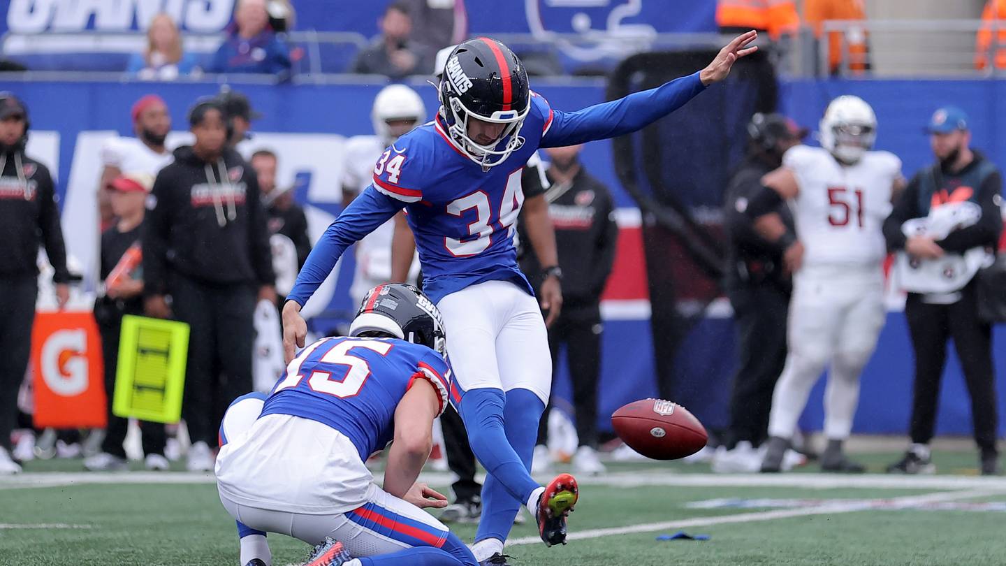 No Moment Is Too Big for Giants Rookie Kicker Dominic Zvada