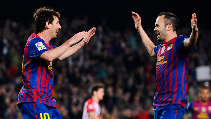 Messi e Iniesta son los dos máximos ganadores con el Barcelona