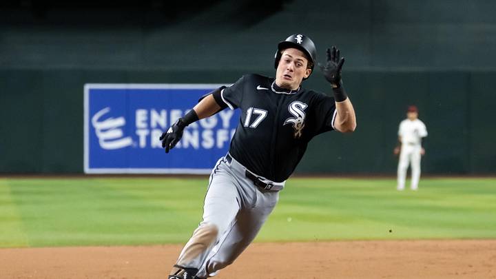 Apr 21, 2026; Phoenix, Arizona, USA; Chicago White Sox infielder Sam Antonacci rounds the bases after hitting a two run inside the park home run in the ninth inning against the Arizona Diamondbacks at Chase Field. Mandatory Credit: Mark J. Rebilas-Imagn Images Apr 21, 2026; Phoenix, Arizona, USA; Chicago White Sox infielder Sam Antonacci rounds the bases after hitting a two run inside the park home run in the ninth inning against the Arizona Diamondbacks at Chase Field. Mandatory Credit: Mark J. Rebilas-Imagn Images