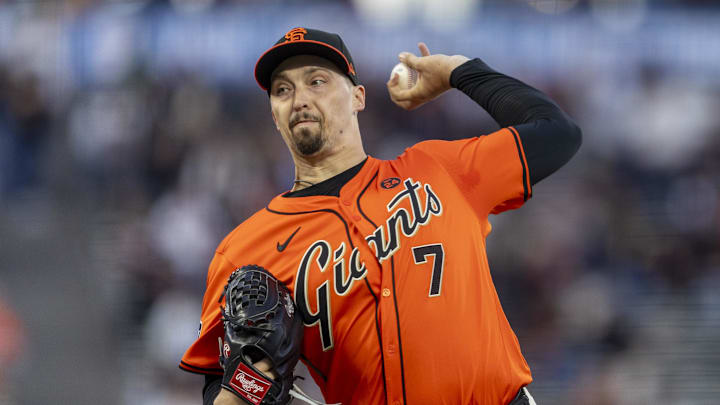 San Francisco Giants starting pitcher Blake Snell.