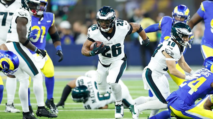 Philadelphia Eagles Saquon Barkley v Los Angeles Rams