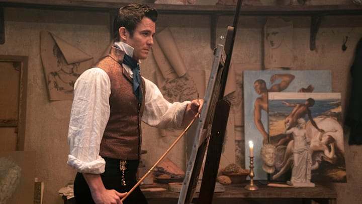 Bridgerton. Luke Thompson as Benedict Bridgerton in episode 208 of Bridgerton. Cr. Liam Daniel/Netflix © 2022