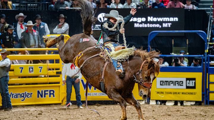 Sage Newman at the 2025 NFR