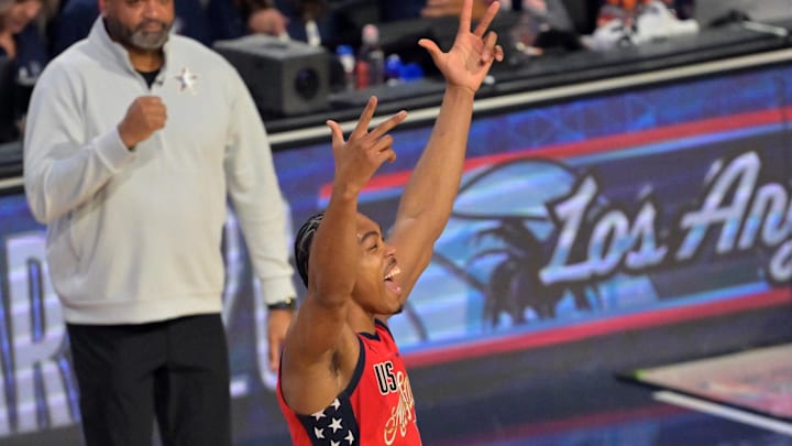 Scottie Barnes hit a game winner in overtime of Game 1 in the NBA All-Star Game Scottie Barnes hit a game winner in overtime of Game 1 in the NBA All-Star Game