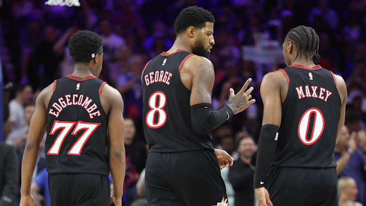 Edgecombe, George and Maxey were three of the team's top-four leading scorers this season. Edgecombe, George and Maxey were three of the team's top-four leading scorers this season.