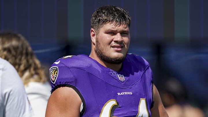 Baltimore Ravens center Tyler Linderbaum Baltimore Ravens center Tyler Linderbaum