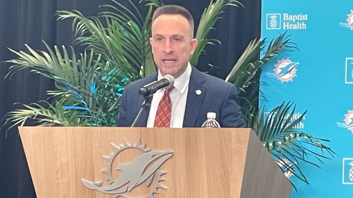 Miami Dolphins head coach Jeff Hafley makes his first remarks at his introductory press conference Miami Dolphins head coach Jeff Hafley makes his first remarks at his introductory press conference