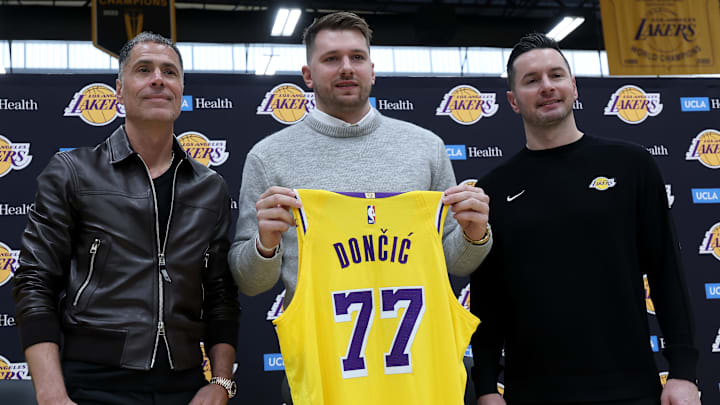 Luka Doncic, Rob Pelinka, JJ Redick