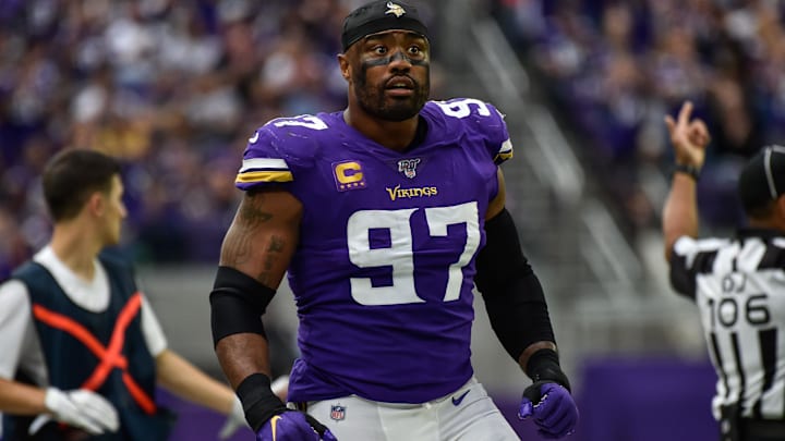 Sep 22, 2019; Minneapolis, MN, USA; Minnesota Vikings defensive end Everson Griffen (97) in action