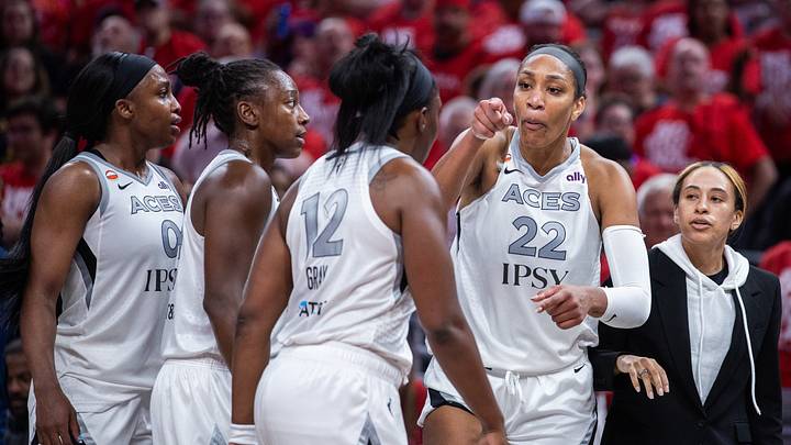 A’ja Wilson got into a heated argument with a courtside fan during the Aces’ Game 2 loss against the Fever in the first round of the WNBA playoffs.