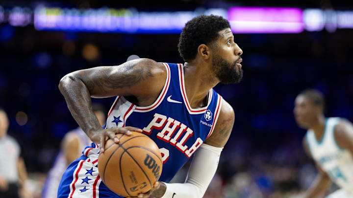 Philadelphia 76ers forward Paul George.