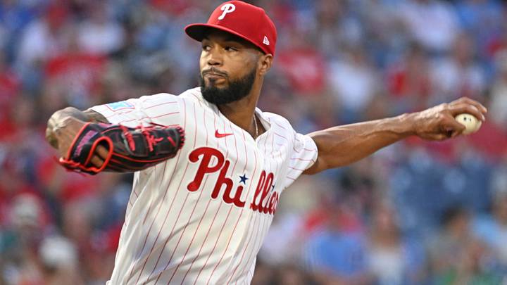 Sep 9, 2026; Philadelphia, Pennsylvania, USA; Philadelphia Phillies pitcher Cristopher Sánchez (61) throws a pitch during the second inning against the Houston Astros at Citizens Bank Park. Mandatory Credit: Eric Hartline-Imagn Images Sep 9, 2026; Philadelphia, Pennsylvania, USA; Philadelphia Phillies pitcher Cristopher Sánchez (61) throws a pitch during the second inning against the Houston Astros at Citizens Bank Park. Mandatory Credit: Eric Hartline-Imagn Images