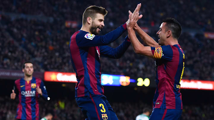 Xavi compartió vestuario con algunos jugadores de la actual plantilla Xavi compartió vestuario con algunos jugadores de la actual plantilla