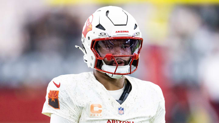 Sep 25, 2025; Glendale, Arizona, USA; Arizona Cardinals quarterback Kyler Murray (1) against the Seattle Seahawks at State Farm Stadium. Mandatory Credit: Mark J. Rebilas-Imagn Images Sep 25, 2025; Glendale, Arizona, USA; Arizona Cardinals quarterback Kyler Murray (1) against the Seattle Seahawks at State Farm Stadium. Mandatory Credit: Mark J. Rebilas-Imagn Images