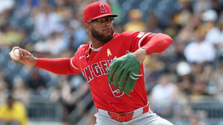 Sep 6, 2026; Pittsburgh, Pennsylvania, USA;  Los Angeles Angels pitcher Walbert Urena (57) pitches against the Pittsburgh Pirates during the first inning at PNC Park.  Mandatory Credit: Charles LeClaire-Imagn Images