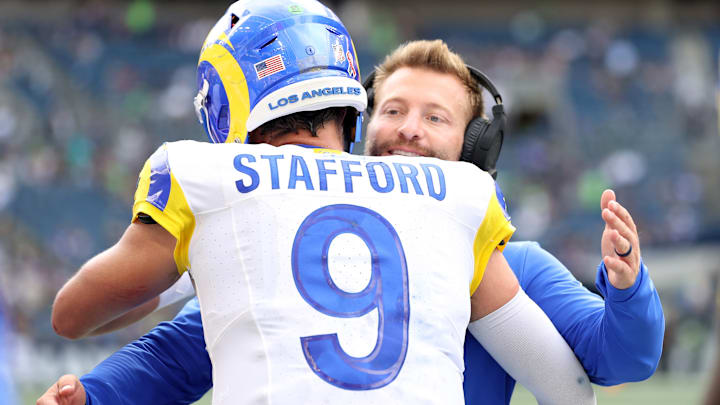Los Angeles Rams v Seattle Seahawks, Sean McVay, Matthew Stafford