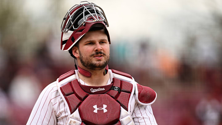 South Carolina baseball catcher Cole Messina