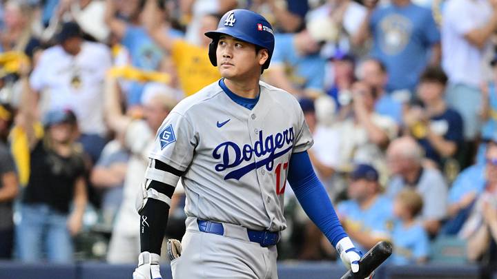 Oct 12, 2026; Milwaukee, Wisconsin, USA; Los Angeles Dodgers pitcher Shohei Ohtani (17) reacts after striking out against the Milwaukee Brewers during the first inning in game two of the NLCS for the 2026 MLB Playoffs at American Family Field. Mandatory Credit: Benny Sieu-Imagn Images Oct 12, 2026; Milwaukee, Wisconsin, USA; Los Angeles Dodgers pitcher Shohei Ohtani (17) reacts after striking out against the Milwaukee Brewers during the first inning in game two of the NLCS for the 2026 MLB Playoffs at American Family Field. Mandatory Credit: Benny Sieu-Imagn Images