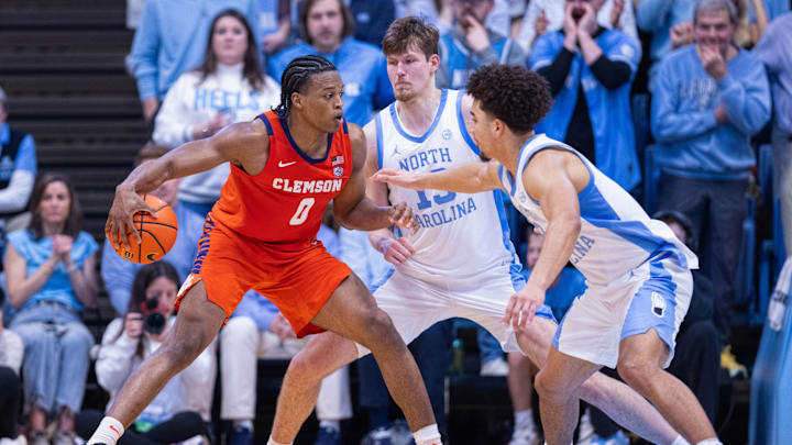 UNC is a slight favorite against Clemson in the ACC Tournament quarterfinal.
