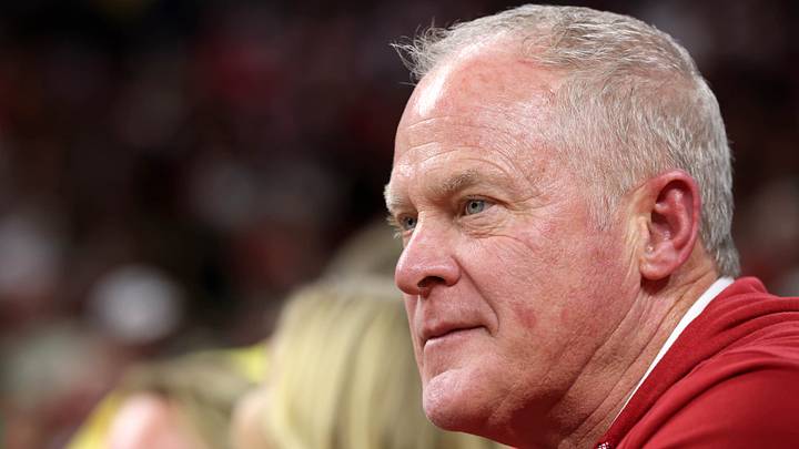 Nov 14, 2025; Fayetteville, Arkansas, USA; Arkansas Razorbacks Vice Chancellor and Director of Athletics Hunter Yurachek during the second half against the Samford Bulldogs at Bud Walton Arena. Arkansas won 79-75. Mandatory Credit: Nelson Chenault-Imagn Images Nov 14, 2025; Fayetteville, Arkansas, USA; Arkansas Razorbacks Vice Chancellor and Director of Athletics Hunter Yurachek during the second half against the Samford Bulldogs at Bud Walton Arena. Arkansas won 79-75. Mandatory Credit: Nelson Chenault-Imagn Images
