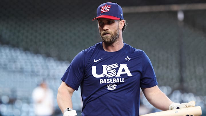 Bryce Harper enters the World Baseball Classic final leading Team USA in at-bats.