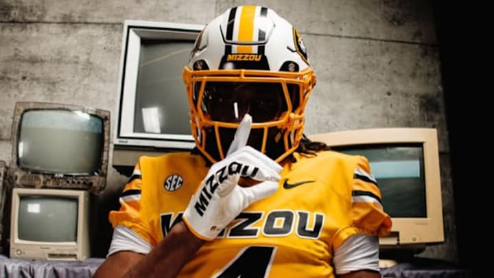 Edwardsville wide receiver Devyon Hill-Lomax on his official visit to the University of Missouri on Sunday, June 22. 