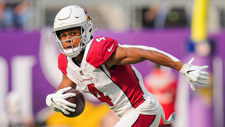 Arizona Cardinals wide receiver Rondale Moore (4).