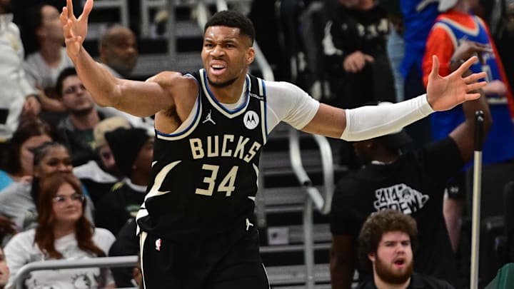 Giannis Antetokounmpo's name popped up in trade rumors again this week. 