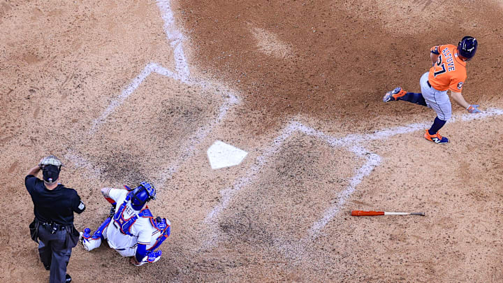 Championship Series - Houston Astros v Texas Rangers - Game Five Championship Series - Houston Astros v Texas Rangers - Game Five