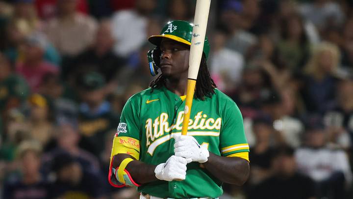 May 1, 2026; West Sacramento, California, USA; Athletics center fielder Lawrence Butler (4) bats during the sixth inning against the Cleveland Guardians at Sutter Health Park. Mandatory Credit: Scott Marshall-Imagn Images May 1, 2026; West Sacramento, California, USA; Athletics center fielder Lawrence Butler (4) bats during the sixth inning against the Cleveland Guardians at Sutter Health Park. Mandatory Credit: Scott Marshall-Imagn Images