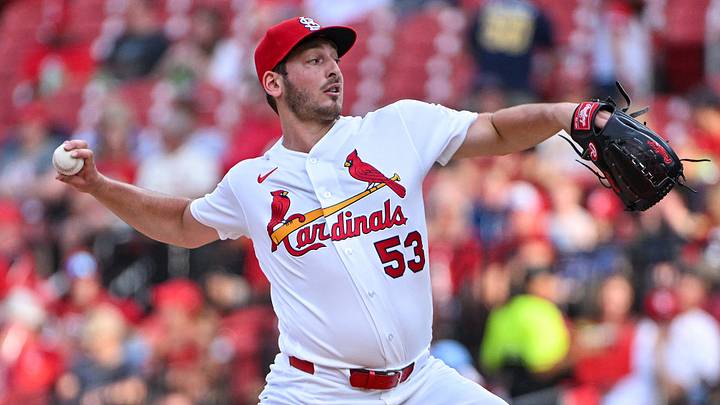 Jul 9, 2026; St. Louis, Missouri, USA; St. Louis Cardinals starting pitcher Andre Pallante (53) throws against the Milwaukee Brewers during the first inning at Busch Stadium. Mandatory Credit: Jeff Curry-Imagn Images Jul 9, 2026; St. Louis, Missouri, USA; St. Louis Cardinals starting pitcher Andre Pallante (53) throws against the Milwaukee Brewers during the first inning at Busch Stadium. Mandatory Credit: Jeff Curry-Imagn Images