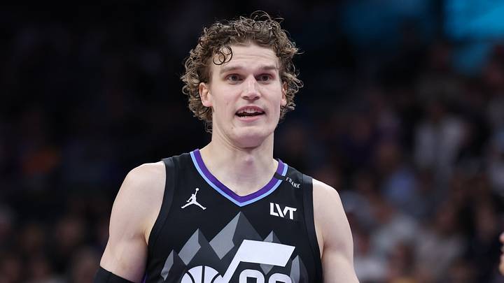 Jan 28, 2026; Salt Lake City, Utah, USA; Utah Jazz forward Lauri Markkanen (23) reacts after a play against the Golden State Warriors during the second half at Delta Center. Mandatory Credit: Rob Gray-Imagn Images Jan 28, 2026; Salt Lake City, Utah, USA; Utah Jazz forward Lauri Markkanen (23) reacts after a play against the Golden State Warriors during the second half at Delta Center. Mandatory Credit: Rob Gray-Imagn Images
