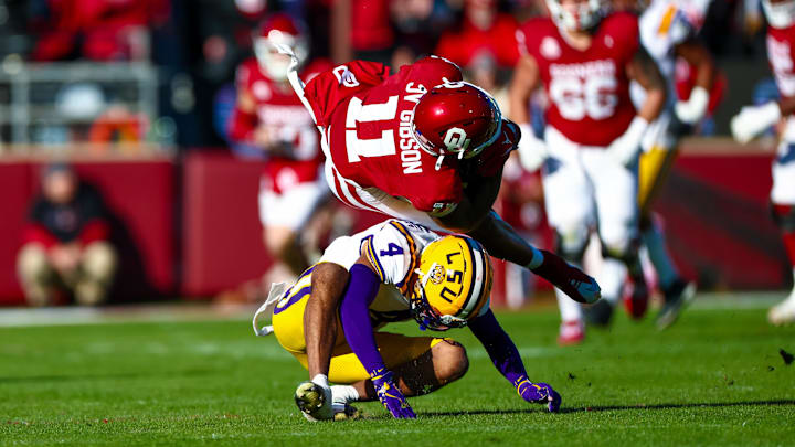 Oklahoma wide receiver Javonnie Gibson Oklahoma wide receiver Javonnie Gibson