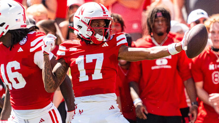 Jacory Barney Jr celebrates after a pass against the UTEP Miners.