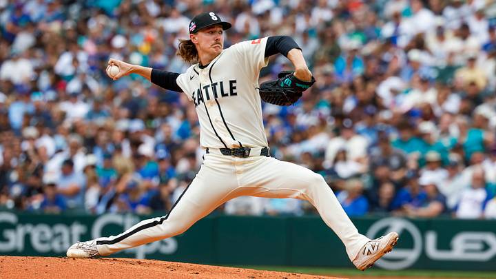 Aug 23, 2026; Seattle, Washington, USA; Seattle Mariners starting pitcher Bryce Miller (50) throws against the Chicago Cubs during the second inning at T-Mobile Park. Mandatory Credit: Joe Nicholson-Imagn Images Aug 23, 2026; Seattle, Washington, USA; Seattle Mariners starting pitcher Bryce Miller (50) throws against the Chicago Cubs during the second inning at T-Mobile Park. Mandatory Credit: Joe Nicholson-Imagn Images