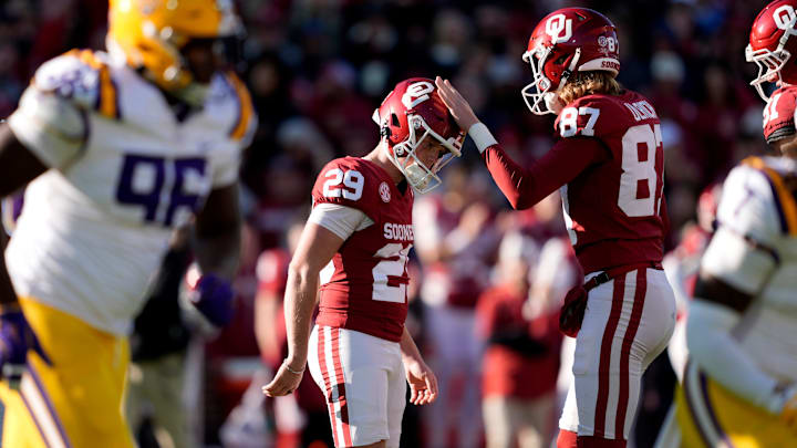 Oklahoma kicker Tate Sandell
