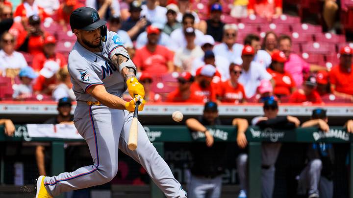 Miami Marlins designated hitter Agustin Ramirez | Credit: Katie Stratman Miami Marlins designated hitter Agustin Ramirez | Credit: Katie Stratman