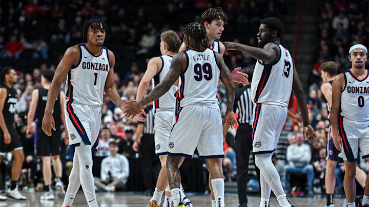 Gonzaga men's basketball team. Gonzaga men's basketball team.