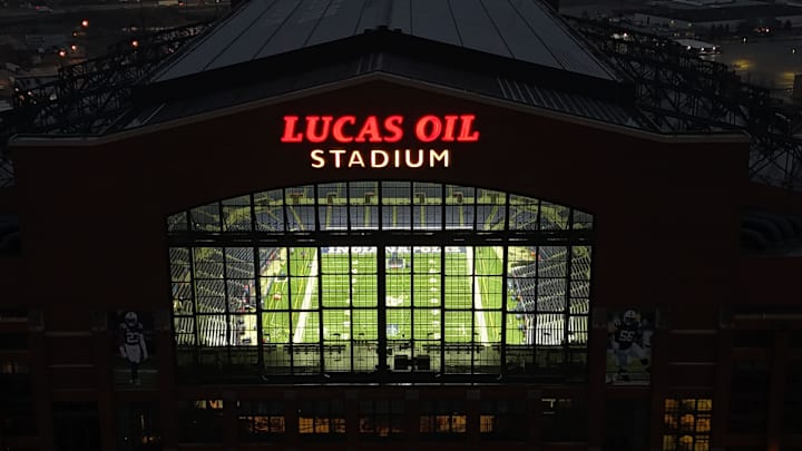 Lucas Oil Stadium will host the Scouting Combine this week.