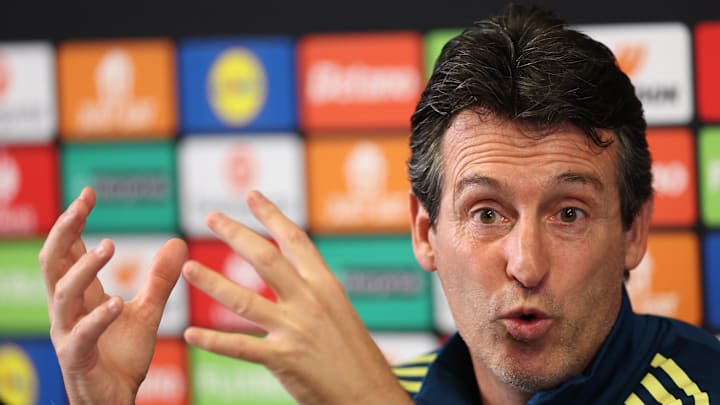 Aston Villa FC Training Session And Press Conference - UEFA Europa League 2025/26 League Phase MD1
