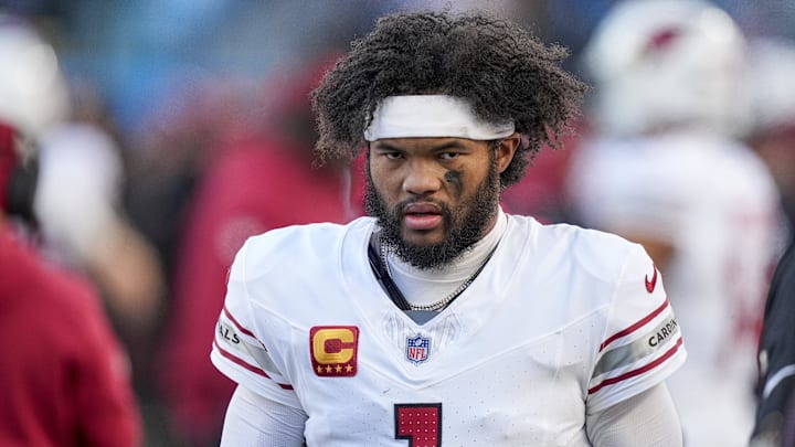 Dec 22, 2024; Charlotte, North Carolina, USA; Arizona Cardinals quarterback Kyler Murray (1) during the second half against the Carolina Panthers at Bank of America Stadium. Mandatory Credit: Jim Dedmon-Imagn Images Dec 22, 2024; Charlotte, North Carolina, USA; Arizona Cardinals quarterback Kyler Murray (1) during the second half against the Carolina Panthers at Bank of America Stadium. Mandatory Credit: Jim Dedmon-Imagn Images